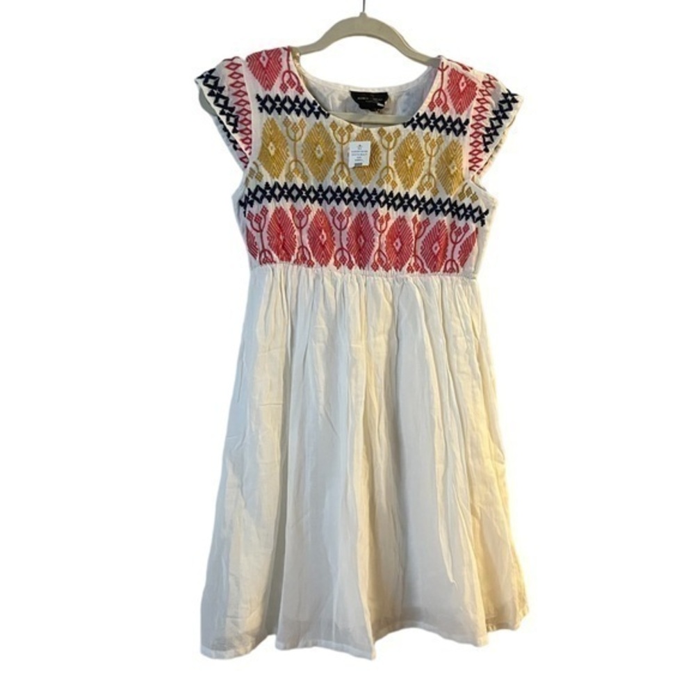 NWT Romeo & Juliet Couture boho embroidered empire waist tunic top minidress